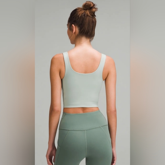 Lululemon Wunder Train Sweetheart Tank Top Jade Gray Size 10 - Picture 2 of 7
